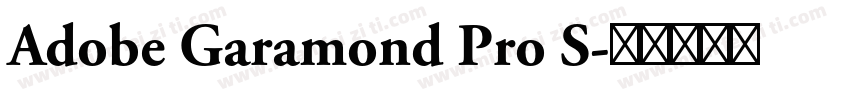 Adobe Garamond Pro S字体转换